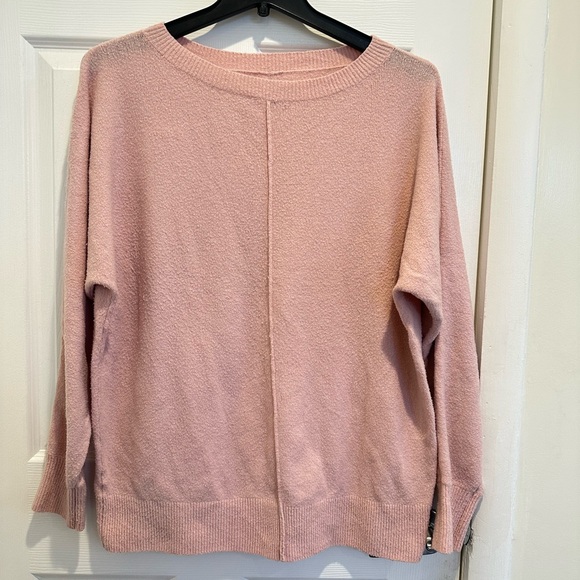 LOFT Boatneck Pink Sweater - Picture 2 of 6
